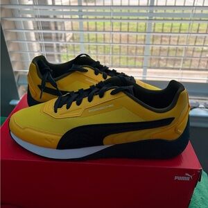 Yellow Porsche Puma SpeedFusion Shoes